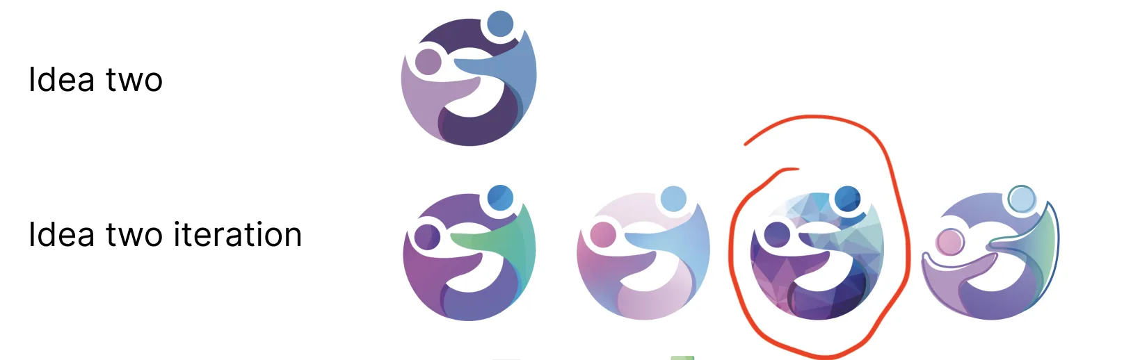 Colour versions of the hug logo